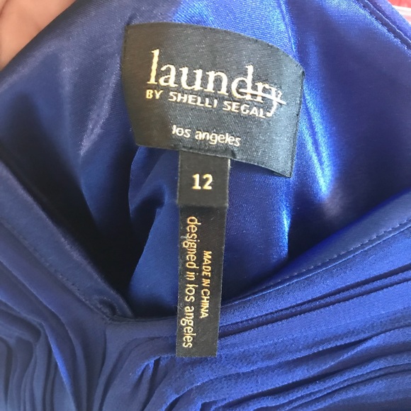 Laundry by Shelli Segal Royal Blue Sweetheart Neckline Strapless Dress - Picture 5 of 5